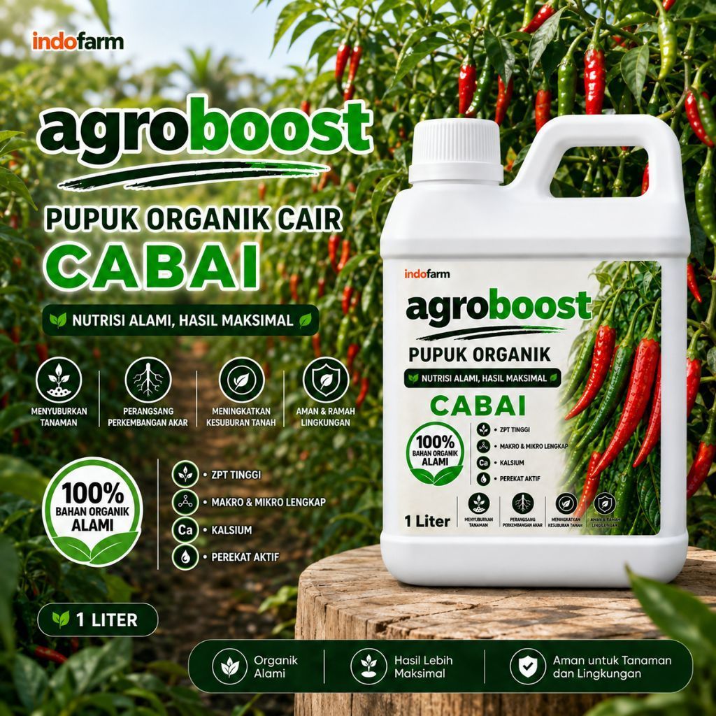 Pupuk Organik Cabai 1 liter/Pupuk nutrisi penyubur tanaman cabai