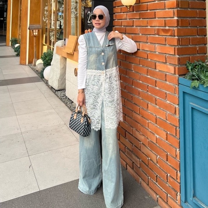 Set celana vest premium