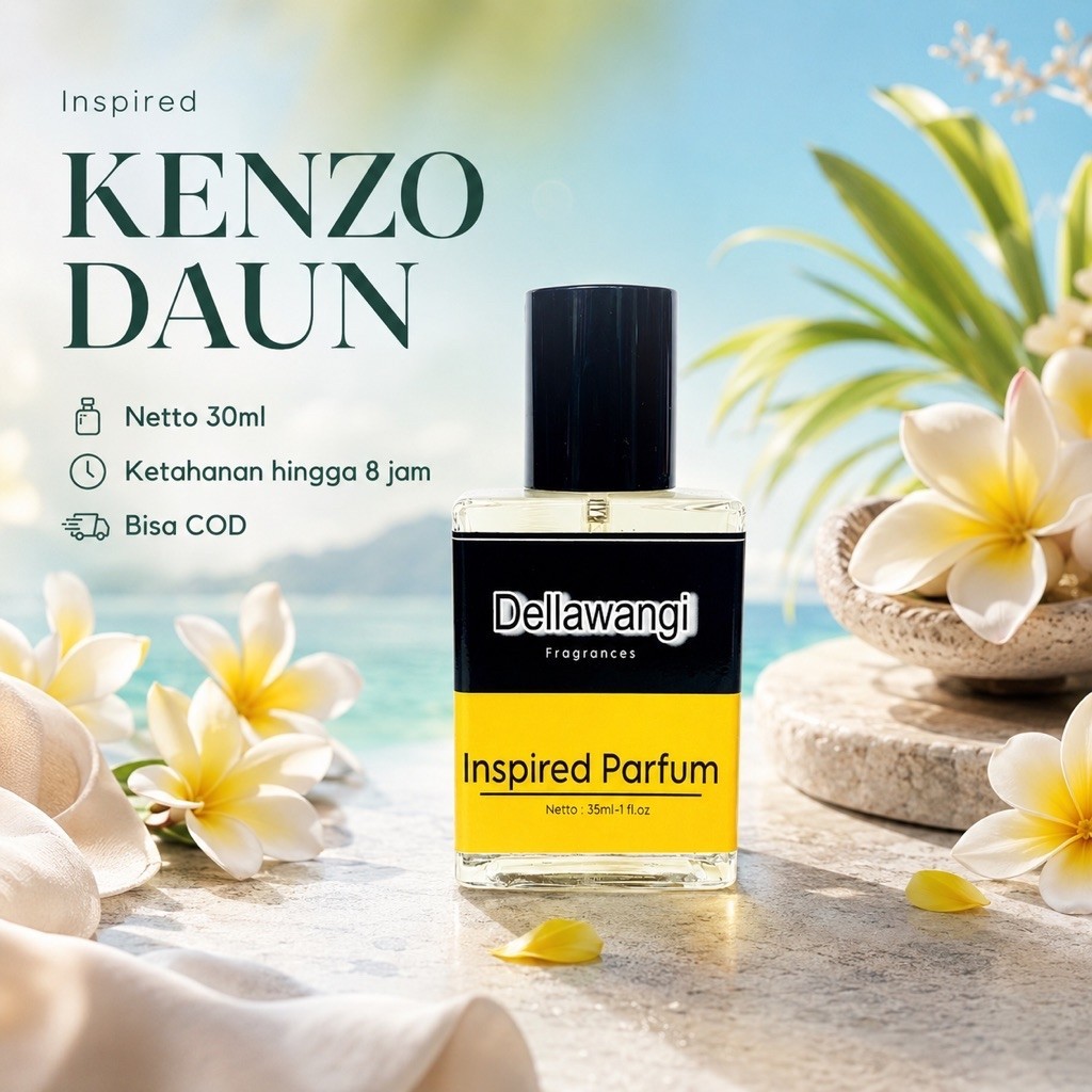 KENZO DAUN - Dellawangi Parfum long lasting tahan lama 35ml