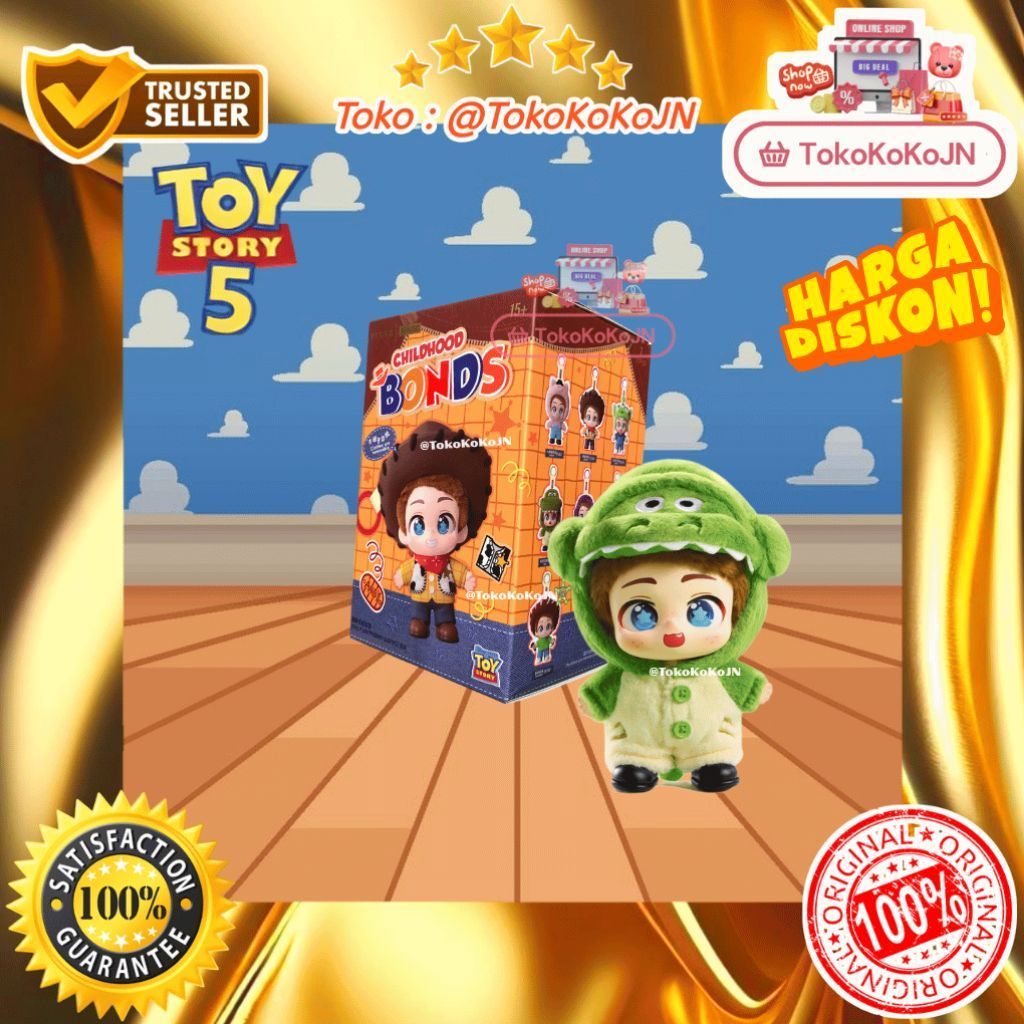 Blind Box Toy Story Miniso Childhood Bonds Selected Rex Blind Box Keychain Toy Story Miniso Original