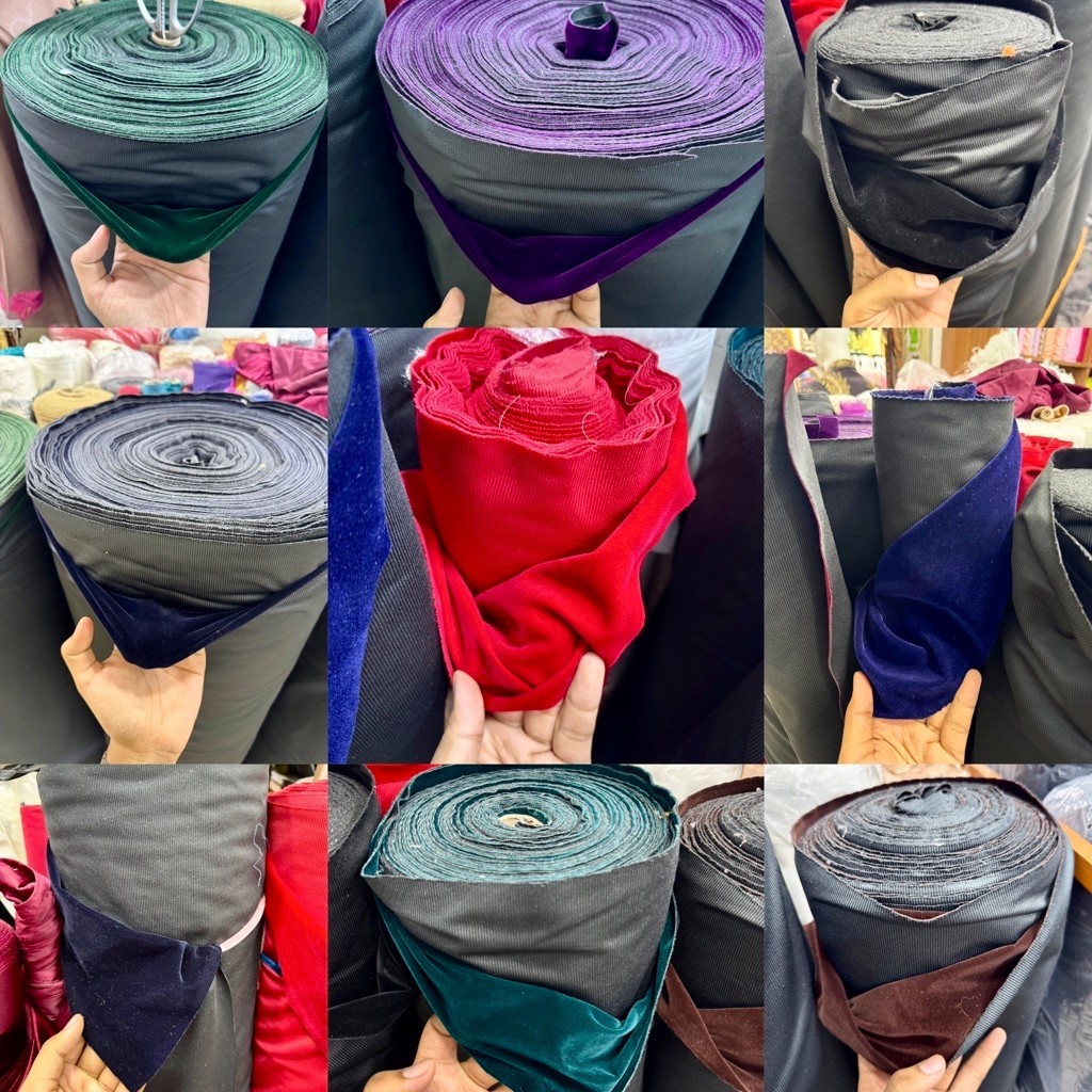 Kain Bludru Premium Valcon Tidak Melar / Kain Bludru Kebaya / Kain Bludru Silat