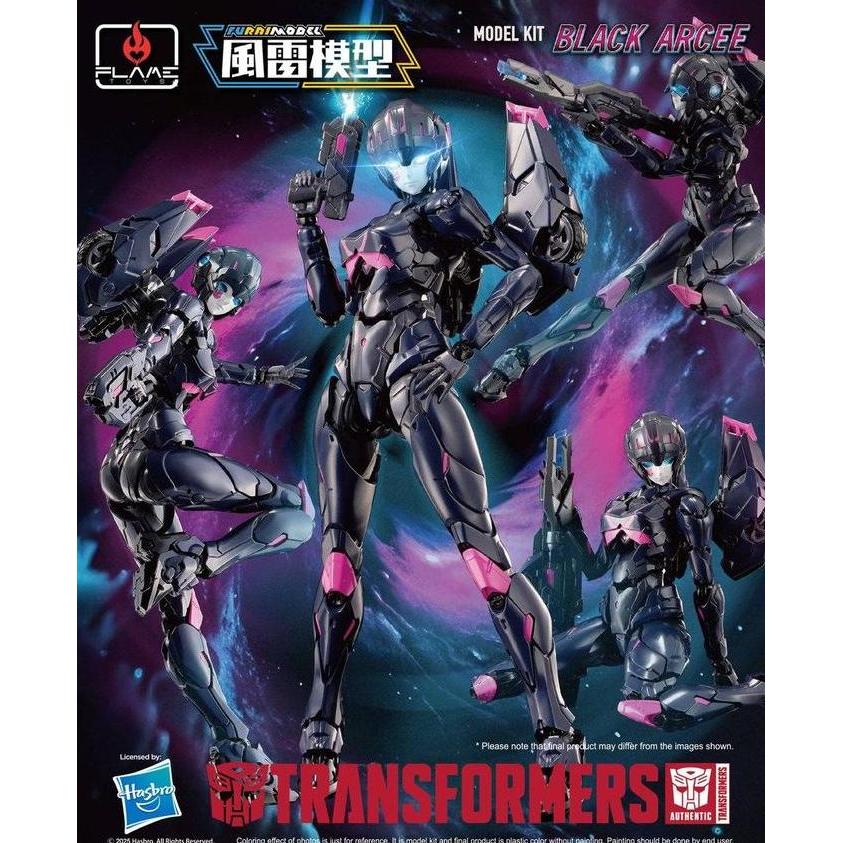 Model Kit  Flame Toys Furai Model Black Arcee Transformers Plamo