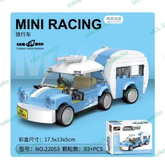 DeCool Mini Racing Pacemaker - CITY CAR CARAVAN Pullback Brick (22053)