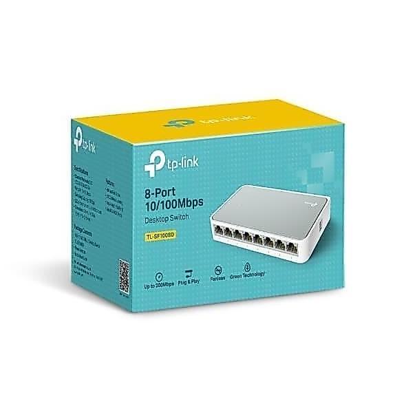 Cont- Tp- 8-Port Switch Hub Tl-Sf1008D Sf 1008 D 1008D