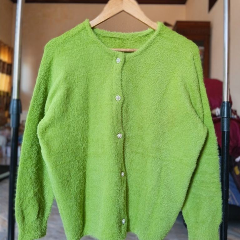 CARDIGAN FUZZY BULU KAPAS / CARDIGAN FUZZY BRANDED