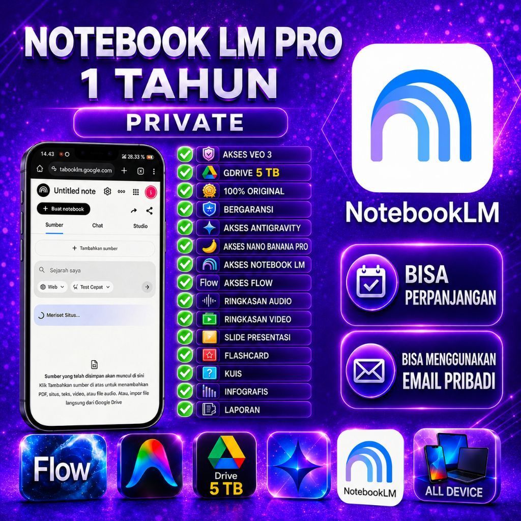 Notebook LM Pro + Gemini Pro + Flow Pro