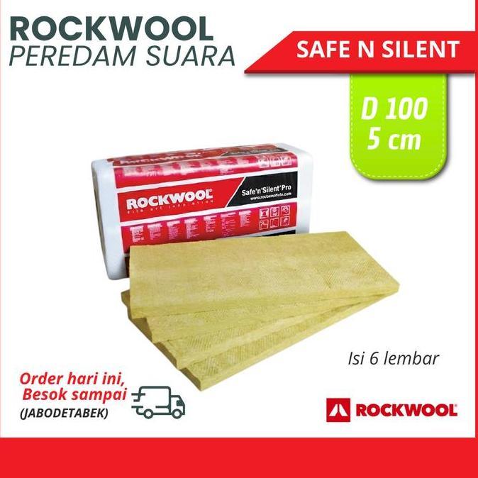 Peredam Suara Rockwool D100 5cm - Busa Peredam Ruangan- Peredam Panas