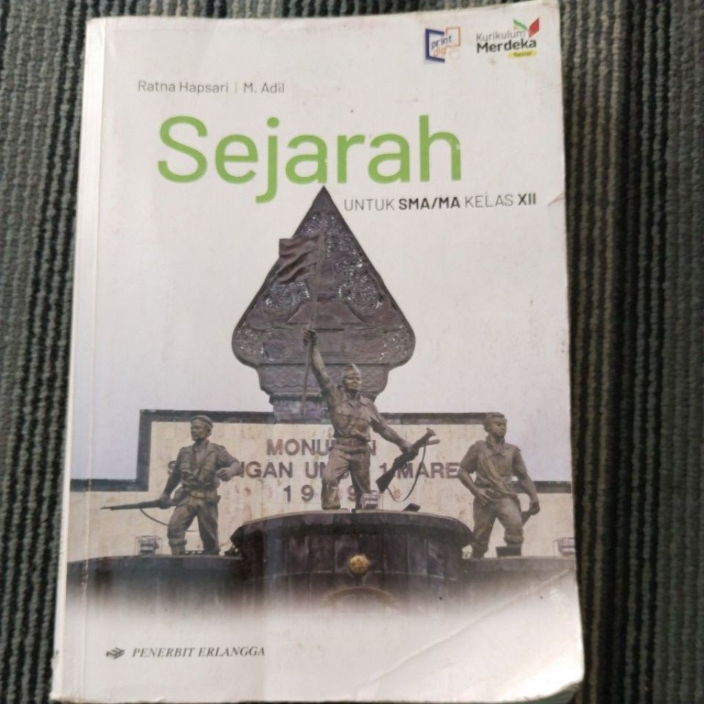 Buku Sejarah Kelas 12 Erlangga Bekas Original