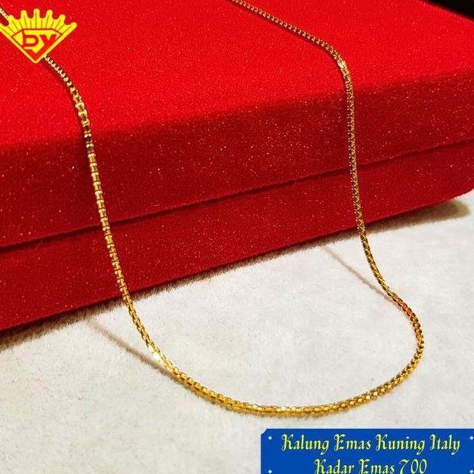 Terbaik Kalung Emas Rantai itali Santa Kadar Emas 700 Terimakasih