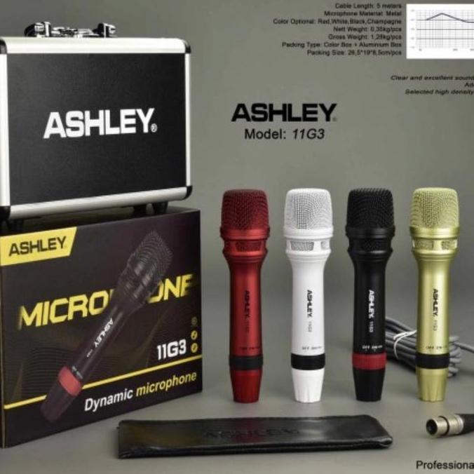 Marshal- Mic Kabel Ashley 11G3 Free Koper Metal Microphone
