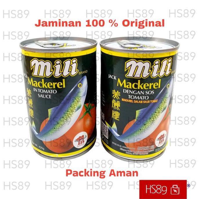 Sarden Mili 425 gr Asli Malaysia Singapore - Mackerel