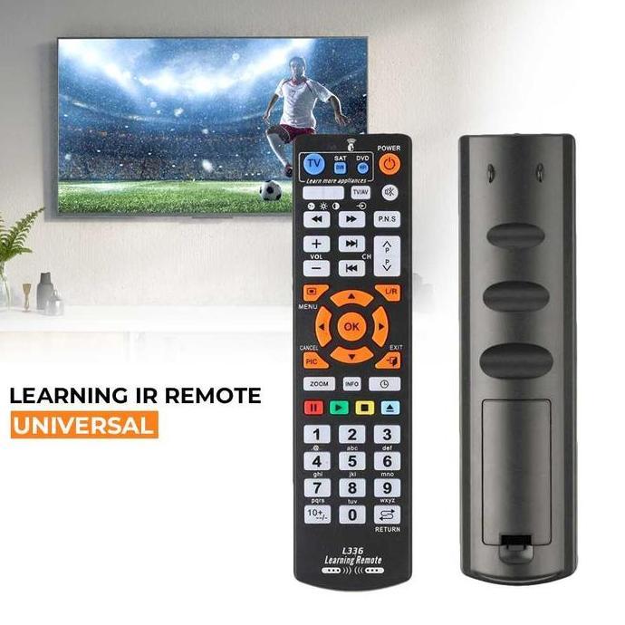 HIKAUN Remot TV DVD Universal Learning IR Remote - L336 - Hitam