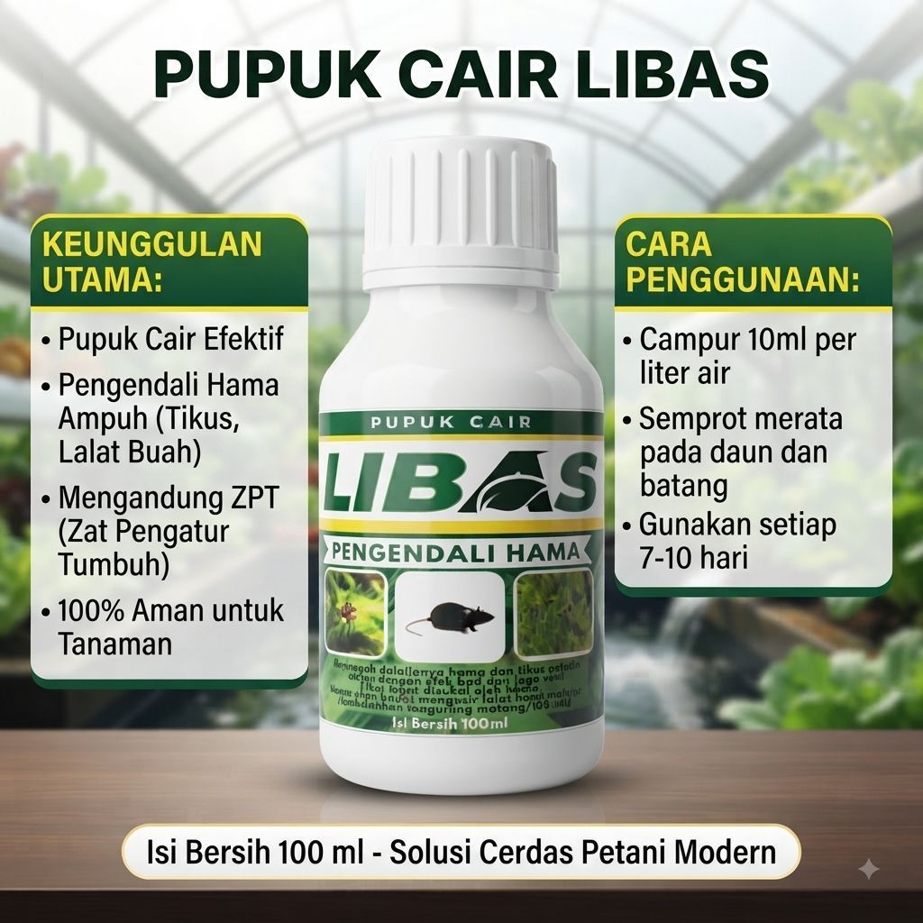 Pupuk Cair LIBAS Pengendali Hama 100 ml