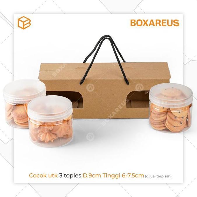 [] Box Toples Tabung Hampers Jar Silinder Kemasan Dus | PB JAR 400