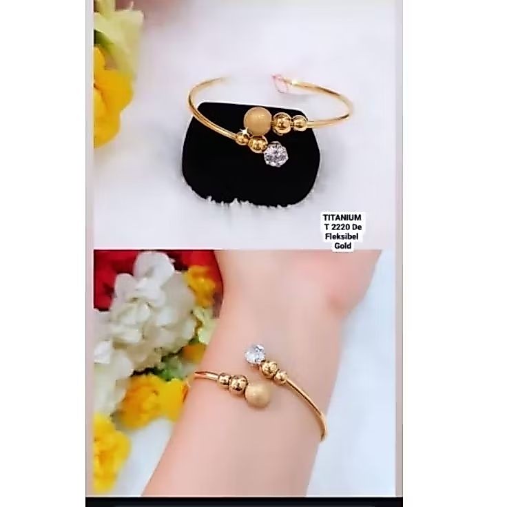 Gelang Bangkok titanium gold