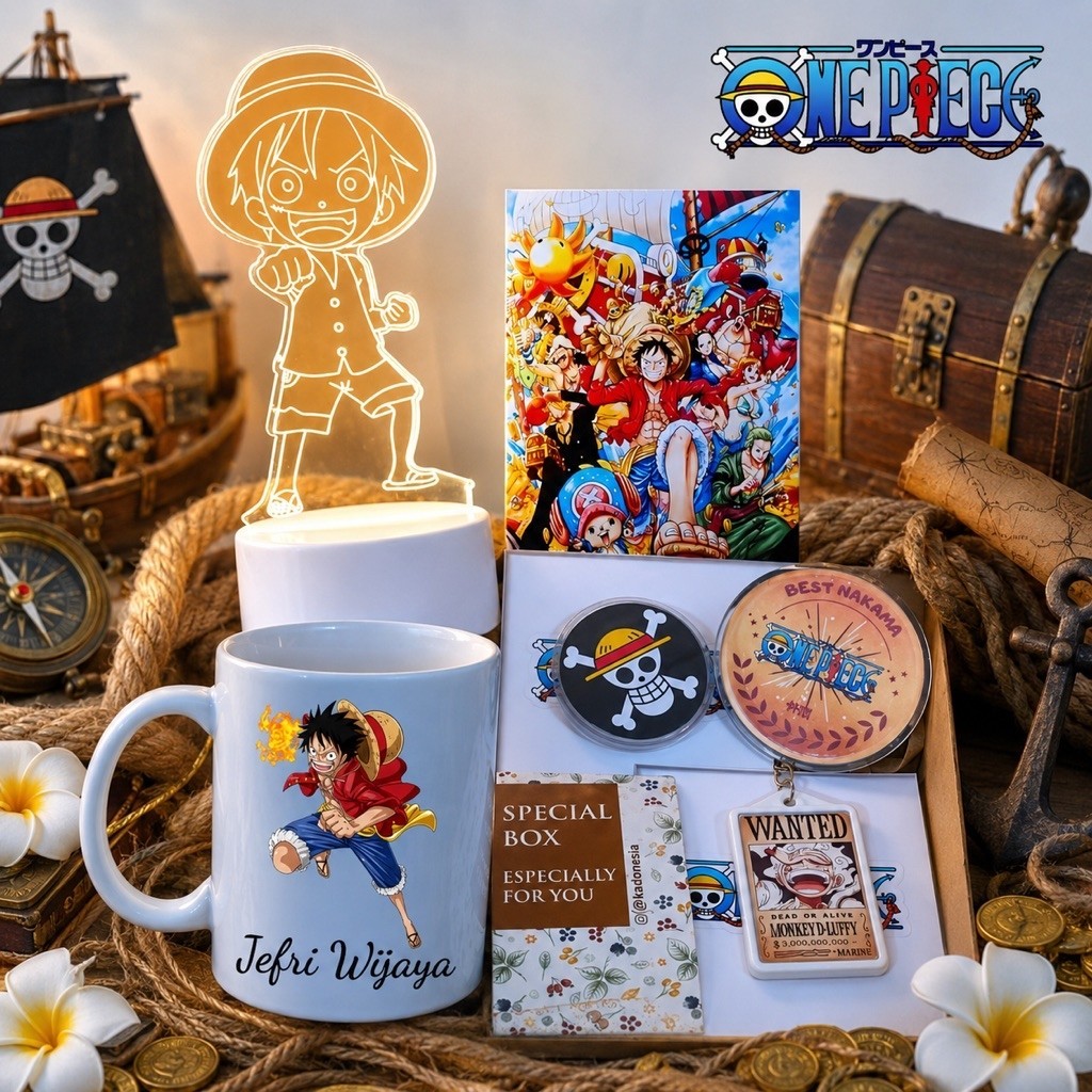 Hampers One Piece Hadiah Ulang Tahun / Kado Anime One Piece