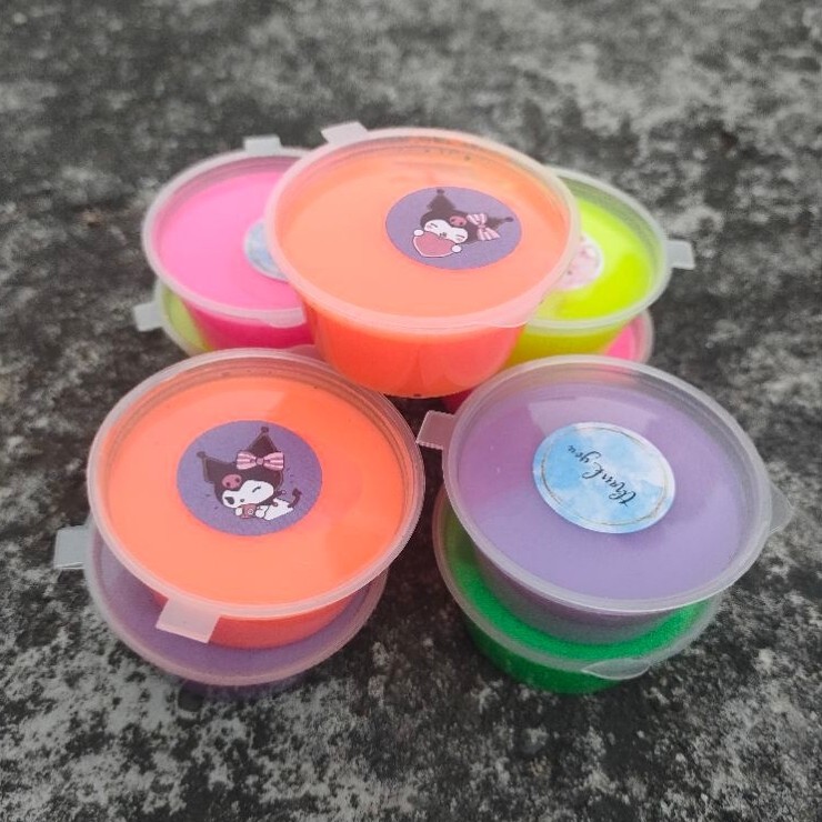 Slime cup 35ml 1 pcs mainan anak slime