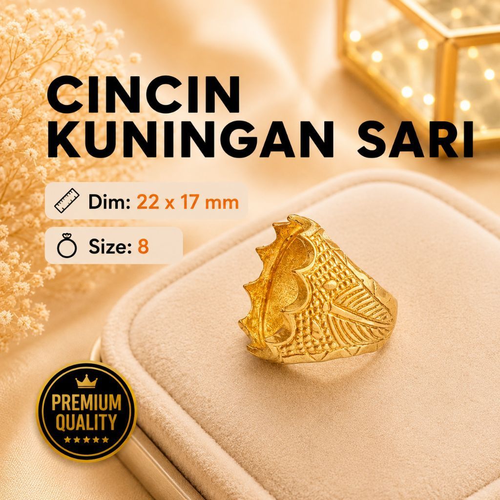 cincin emban batu akik Kuningan sari.41
