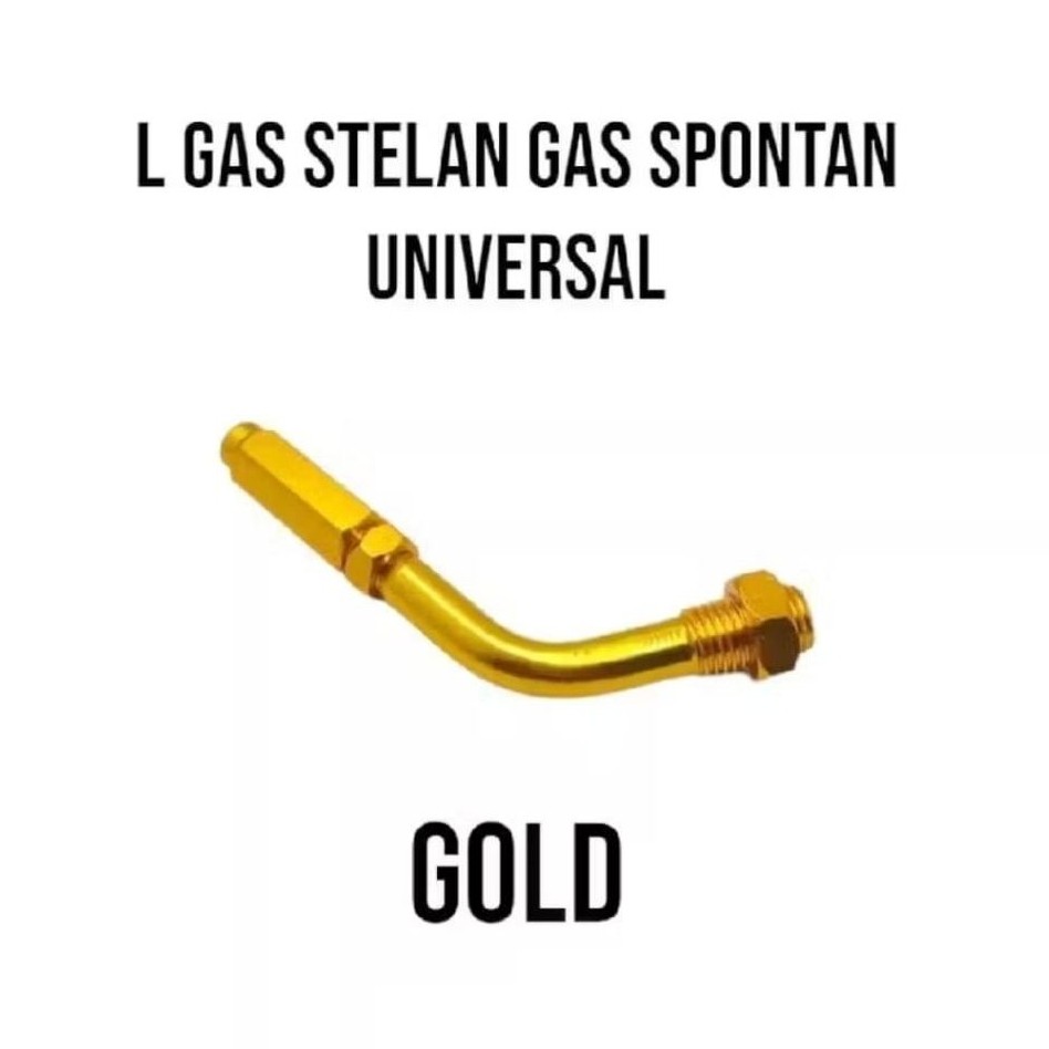 Selang Gas Spontan Universal L Gas Stelan Gold untuk Motor