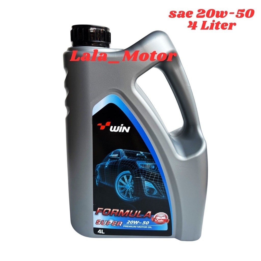 WIN FORMULA SUPER SAE 20W-50 4L OLI MESIN BENSIN / OLI WIN 20W 50 4LITER