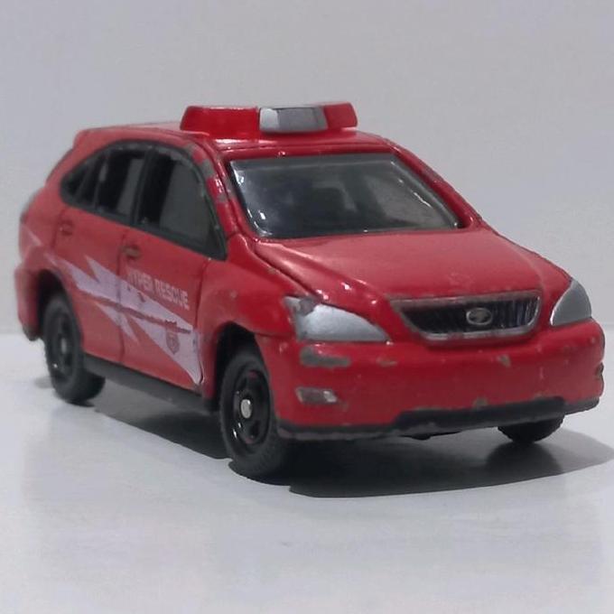 TOMICA TOYOTA HARRIER HYPER RESCUE HR01 DIECAST MOBIL SUV TOMY MADE IN CHINA BYD27