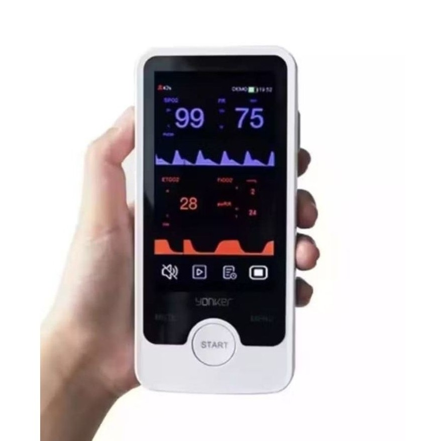 Touch Screen 4 Inch Ambulatory Blood Pressure Monitor SpO2 PR NIBP
