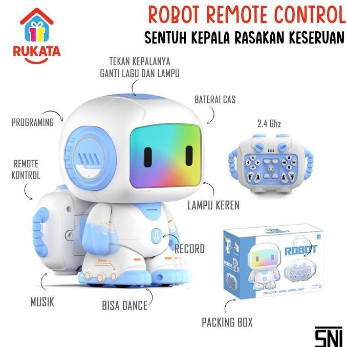Robot Remote Control Sentuh Kepala Lampu  Menari Packing Box Musik
