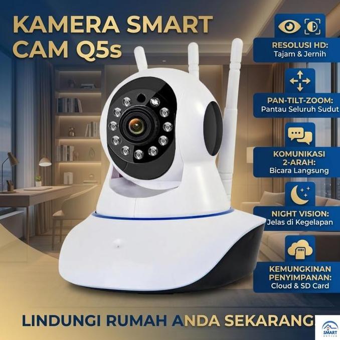 CCTV Q5S IP Camera CCTV Q5s 2MP V380 Pro Wifi Antena Kamera CCTV