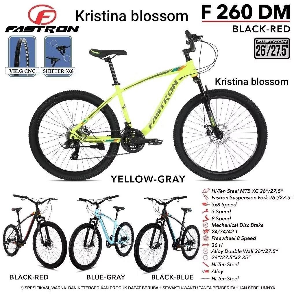 Sepeda MTB gunung 26 inch besi 27.5 inch Fastron  foster 260 DM 260 MX 260 AL DAL Alloy