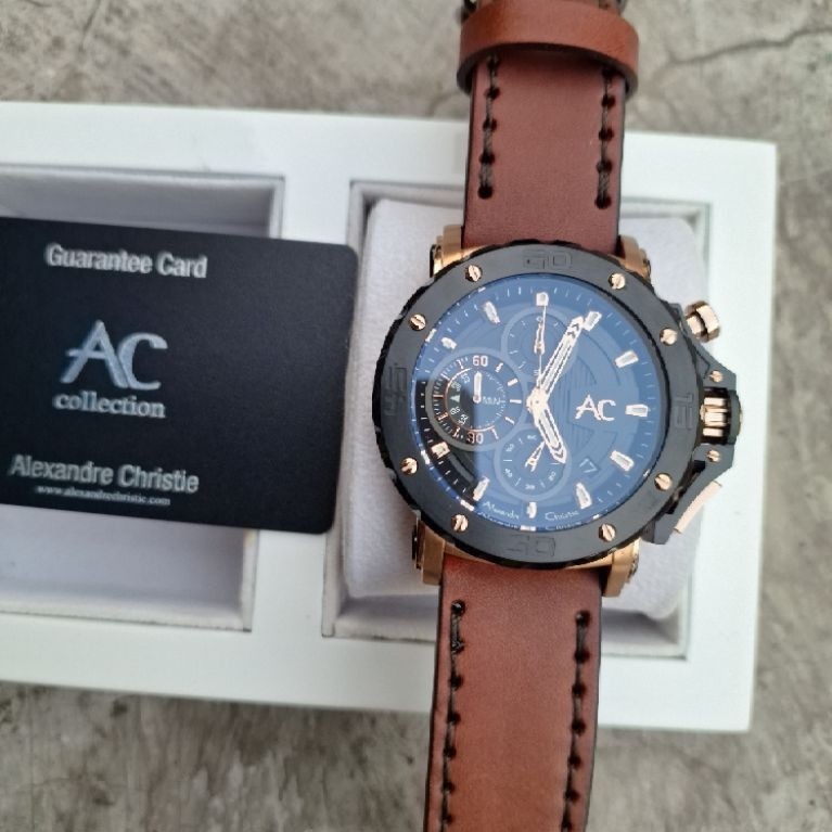 alexandre christie 9205 original kulit rosegold