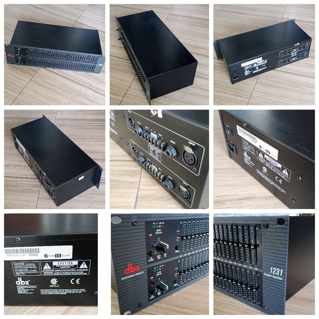 DBX 1231 Graphic Equalizer 2x31 Bands GEQ Original - Prelove
