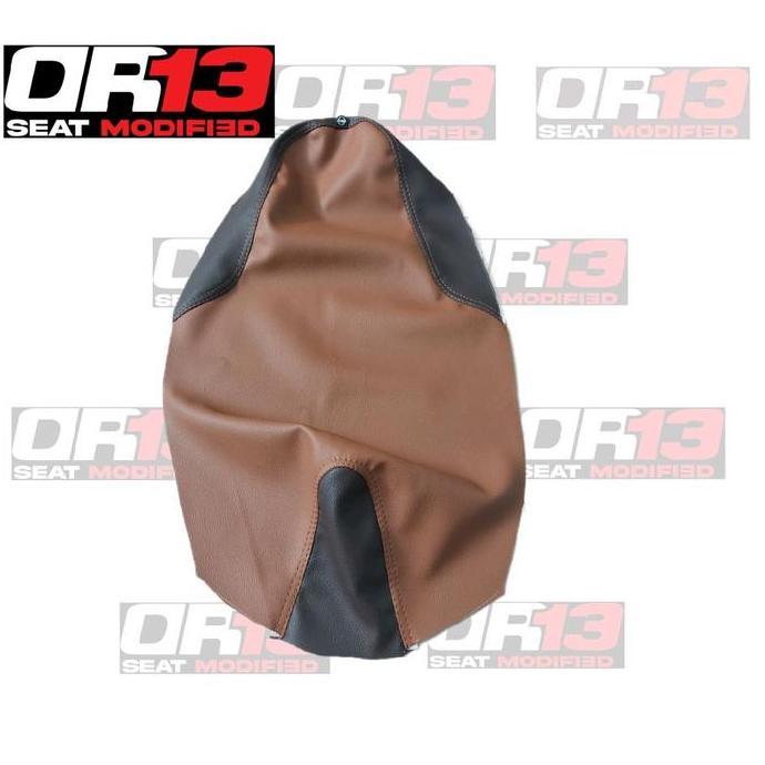 Kulit Cover Jok Motor Bahan Mbtech Coklat Series.