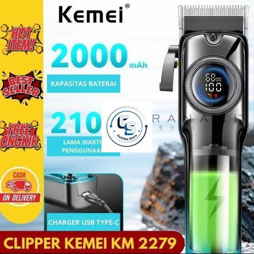 Kemei 2279 Alat Clipper Kemei Cukur Rambut Mesin Cukur Rambut
