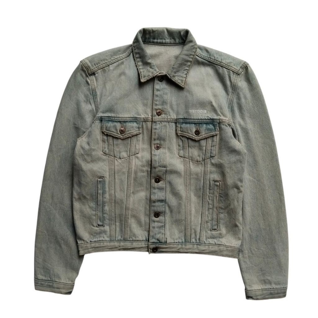 We11done sample blue wash denim jacket