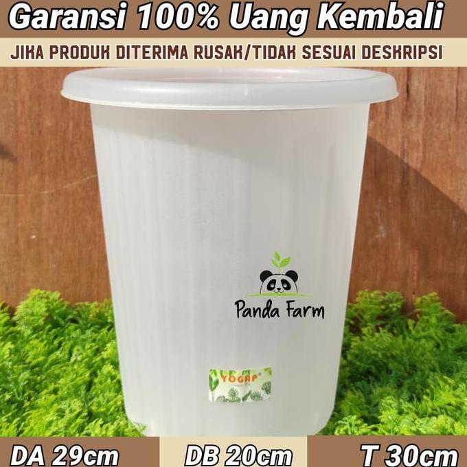 Pot Tinggi Pirus Besar Yogap no 30 - Bening