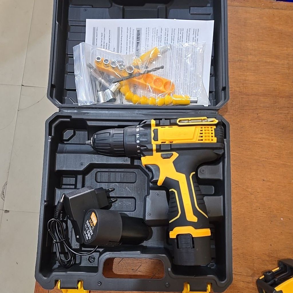 Bor Cordless JLD 18 - Alat Bor Listrik Tanpa Kabel