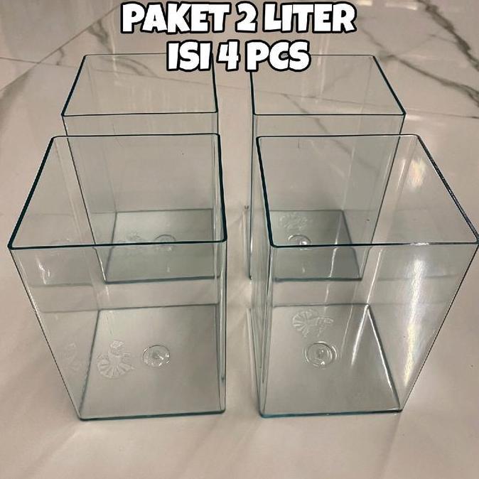Koikoi- [2 Liter Isi 4] Soliter Ikan Cupang 2L - Juragan Toples