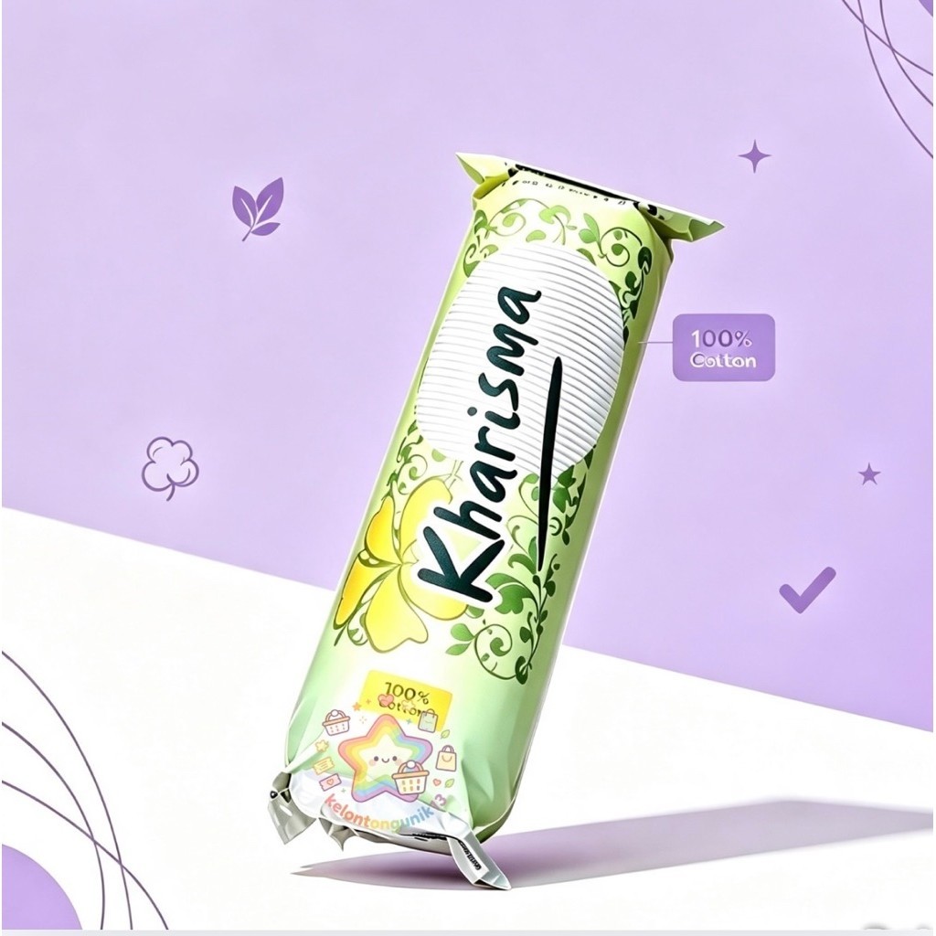 KAPAS KHARISMA ROUND FACIAL / KAPAS KHARISMA BULAT / KAPAS WAJAH /KAPAS FACIAL MUKA / KAPAS 100% COT