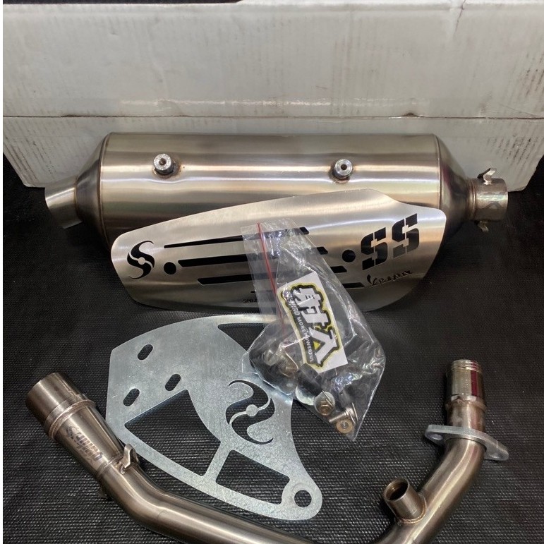 Knalpot standar racing stainless shijiro vespa knalpot standar racing vespa