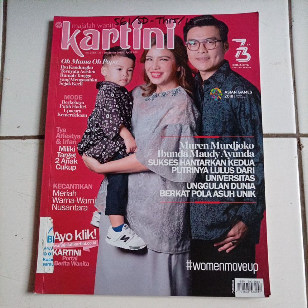 Buku Majalah Wanita Kartini No. 2480 16-30 Agustus 2018