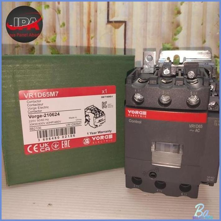 KONTAKTOR CONTACTOR VORGE VR1D65 M7 VR1D65M7 SETARA LC1D65 LC1D65M7 1 TAHUN KHUSUS