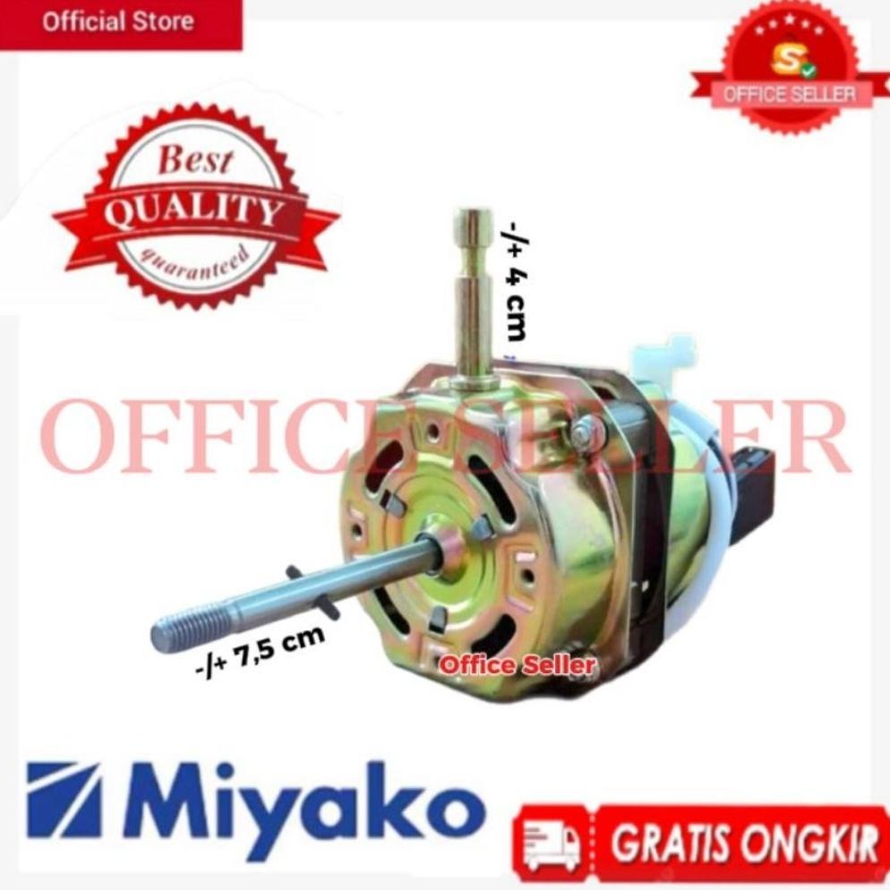 cuci gudang dinamo kipas angin miyako 16 inch - 7116 double ball bearing berdiri / leher as pendek /