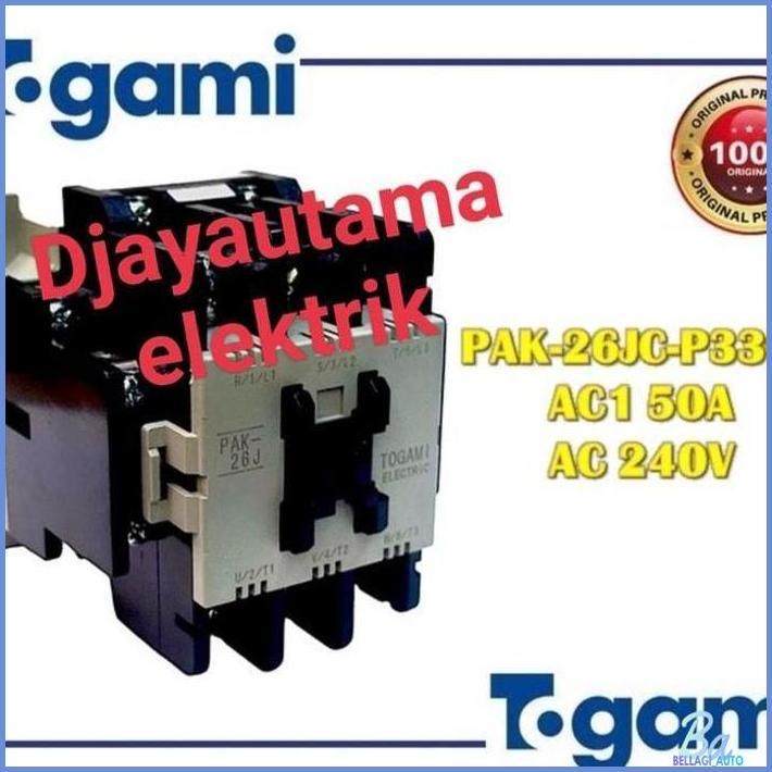 CONTACTOR / MAGNETIC KONTAKTOR PAK-6JC-P3300 TOGAMI DISKON