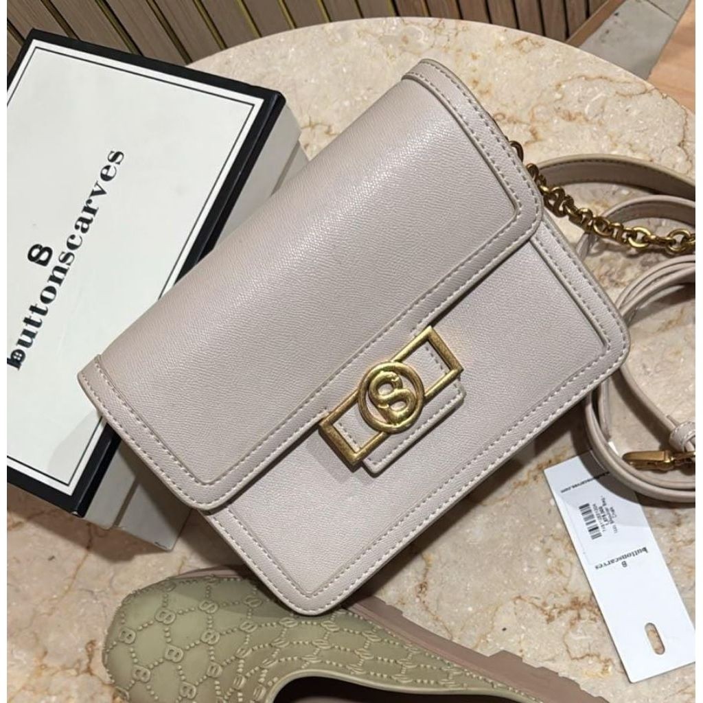 ButtonScarves Bag Izzy Shoulder Chalk Logo