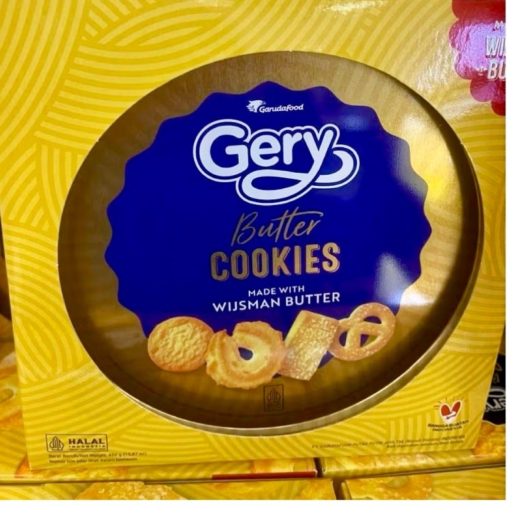 Gery Butter Cookies Kaleng 450 gram