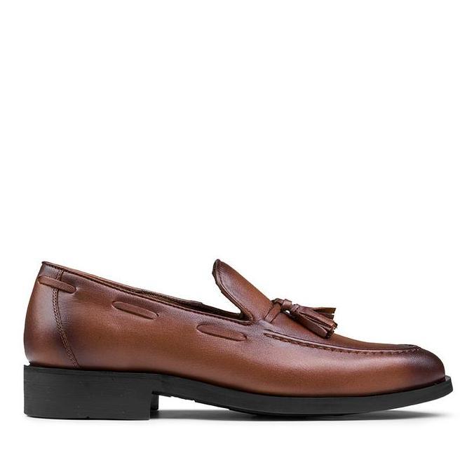 [Gioh] Prabu - Sepatu Kulit Slip On Pria Cala 2.1 Brown Cokelat