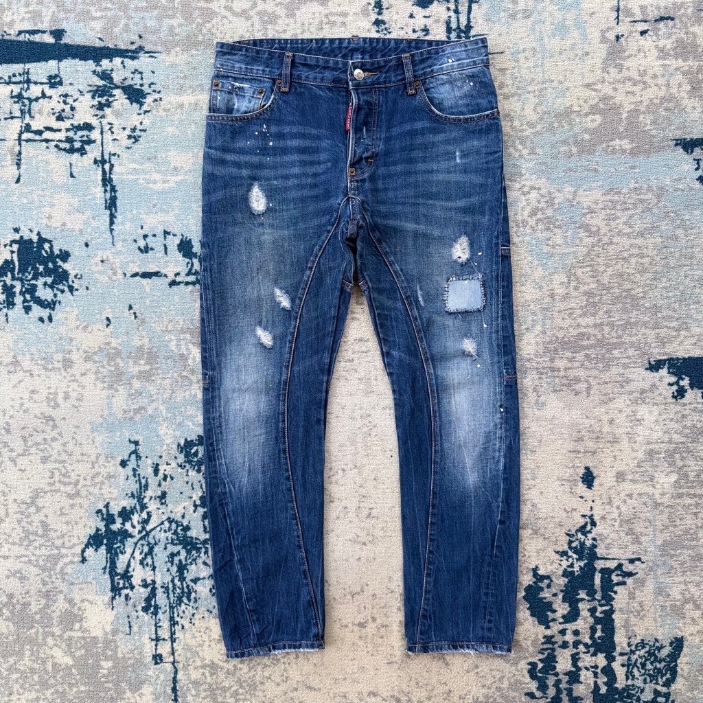 Celana dsquared2 bikers ripped jeans