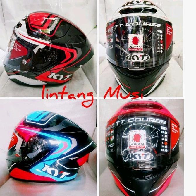 KYT TTC OVERTECH BLACK orange/ Black Fuxia  ori kyt