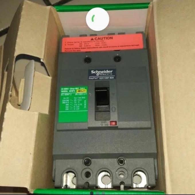 mccb schneider ezc 100f 3P 16A