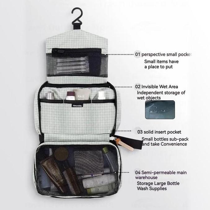 Wash Bag Naturehike SN03 NH20SN010 Travel Toiletry Bag